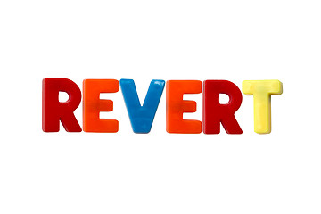 Image showing Letter magnets REVERT