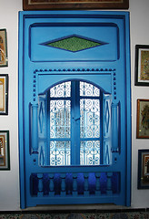 Image showing Blue window in Sidi Bou Said