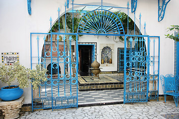Image showing Sidi Bou Said courtyard