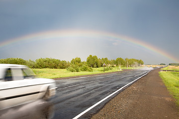 Image showing Road to the rainbow.