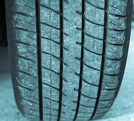 Image showing Wheel tyre
