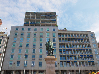 Image showing Raffaele Rubattino statue in Genoa