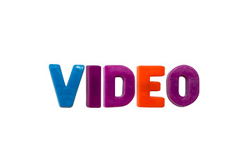 Image showing Letter magnets VIDEO