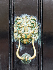 Image showing brass door knocker