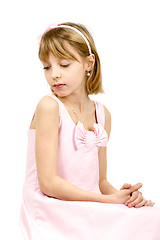 Image showing Studio portrait of young beautiful girl