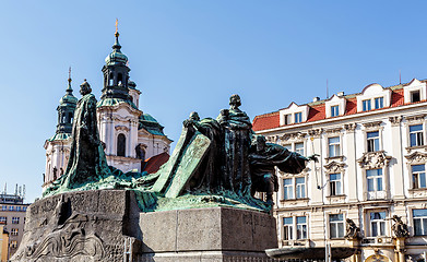 Image showing Statue of jan Hus