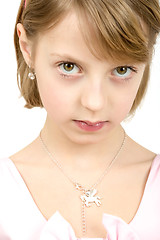 Image showing Studio portrait of young beautiful girl