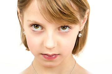 Image showing Studio portrait of young beautiful girl