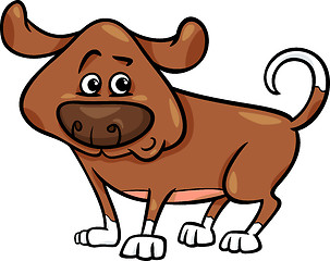 Image showing cute dog cartoon illustration