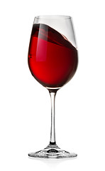 Image showing Waving red wine