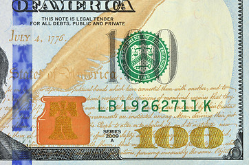 Image showing Redesigned hundred american dollars