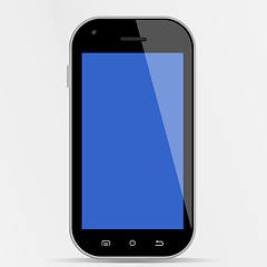 Image showing Smartphone with blue display