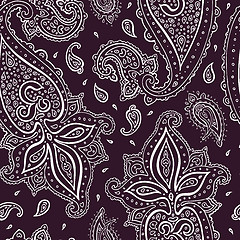 Image showing Seamless Paisley background.