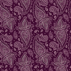 Image showing Seamless Paisley background.