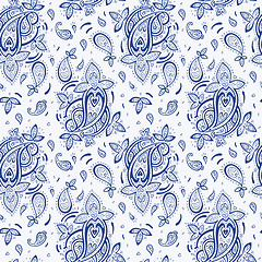 Image showing Seamless Paisley background.