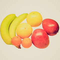 Image showing Retro look Fruits picture