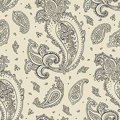 Image showing Seamless Paisley background.