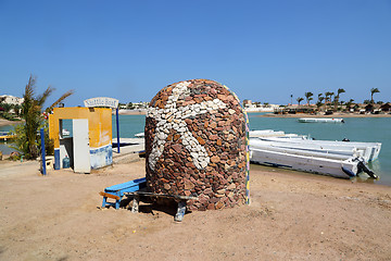 Image showing starfish - symbol of El Gouna on shuttle boat