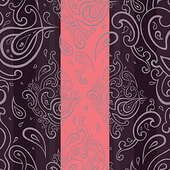 Image showing Seamless Paisley background.