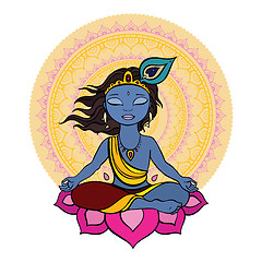 Image showing Hindu God Krishna.