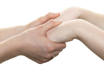 Image showing hands holding each other