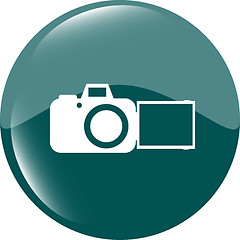 Image showing camera web icon isolated on white background