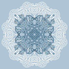 Image showing Lace background. Mandala.