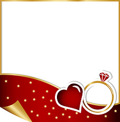Image showing Engagement card - christmas concept