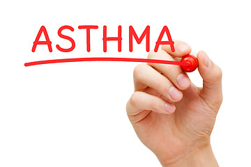 Image showing Asthma Red Marker