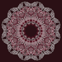 Image showing Lace background. Mandala.