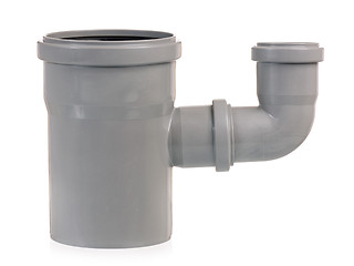 Image showing Plastic sewer pipe