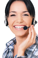 Image showing Helpline operator