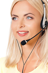 Image showing Woman with headset