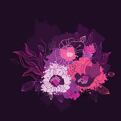 Image showing Decorative floral background.