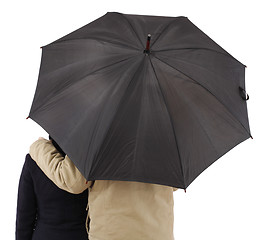 Image showing Couple with umbrella