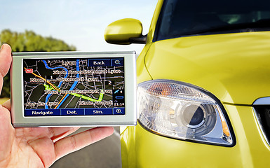 Image showing Gps in a man hand.