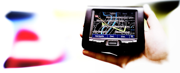 Image showing Gps in a man hand.