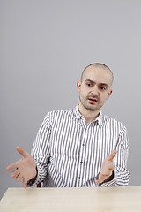 Image showing Man at desk