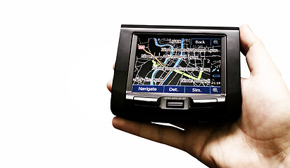 Image showing Gps in a man hand.