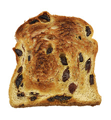 Image showing Cinnamon Swirl Raisin Bread Slice