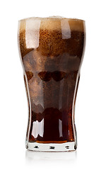 Image showing Cola with ice cubes isolated