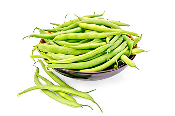 Image showing Beans green in a bowl