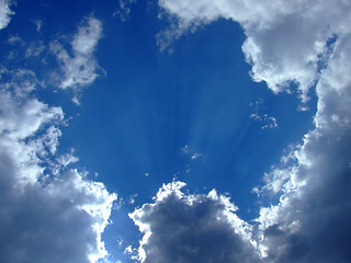 Image showing sky background. sky and clouds background. sky. cloudy backgroun