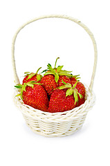 Image showing Strawberries in a basket