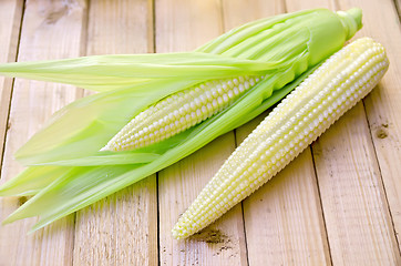 Image showing Corncob on a blackboard