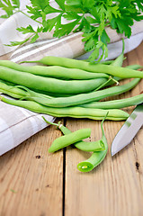 Image showing Beans green on the board