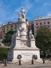 Image showing Columbus monument in Genoa