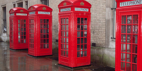 Image showing London telephone box