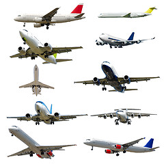 Image showing Plane collection isolated on a white background. High resolution