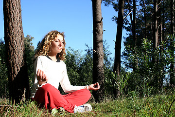 Image showing Yoga in nature